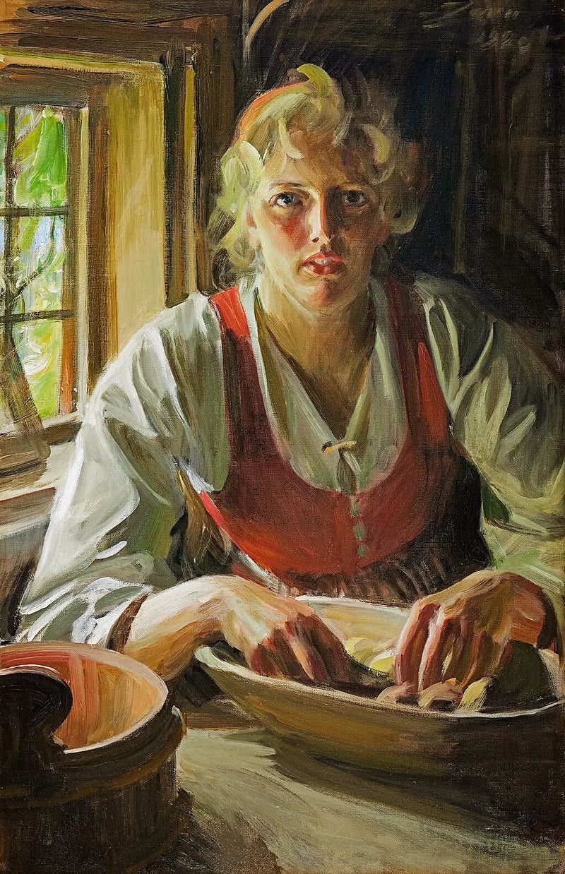 Descascando as batatas - Anders Zorn