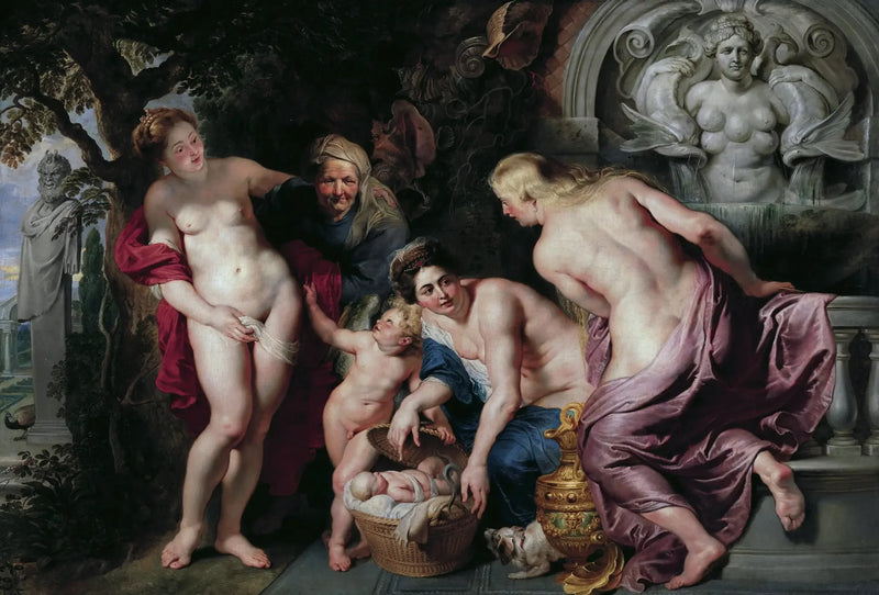 Érichthonios descoberto pelas filhas de Cécrops - Peter Paul Rubens
