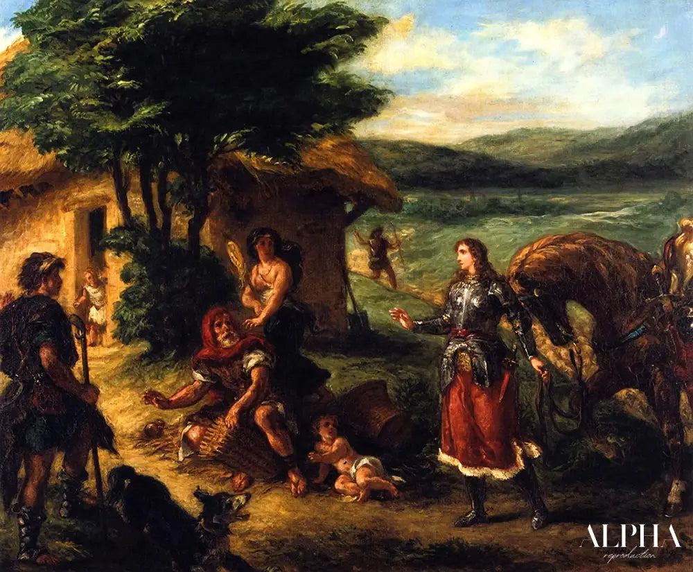 Erminia chez les bergers - Eugène Delacroix - Reproductions de tableaux et peintures haut de gamme