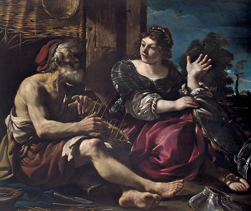 Erminia e o pastor - Guercino