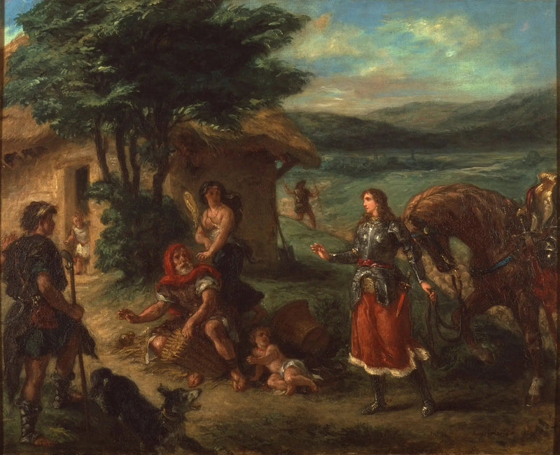 Erminia e os Pastores - Eugène Delacroix