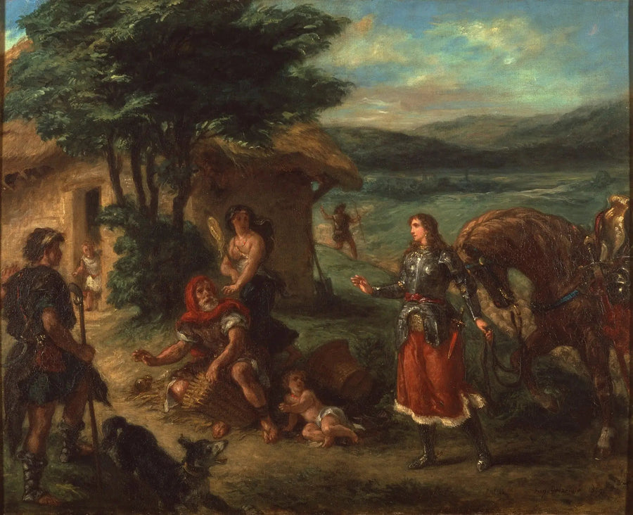 Erminia e os Pastores - Eugène Delacroix
