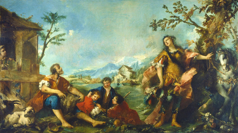 Erminia e os pastores - Francesco Guardi