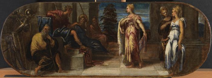 Esther e Assuérus ou Salomão e a rainha de Sabá - Jacopo Tintoretto