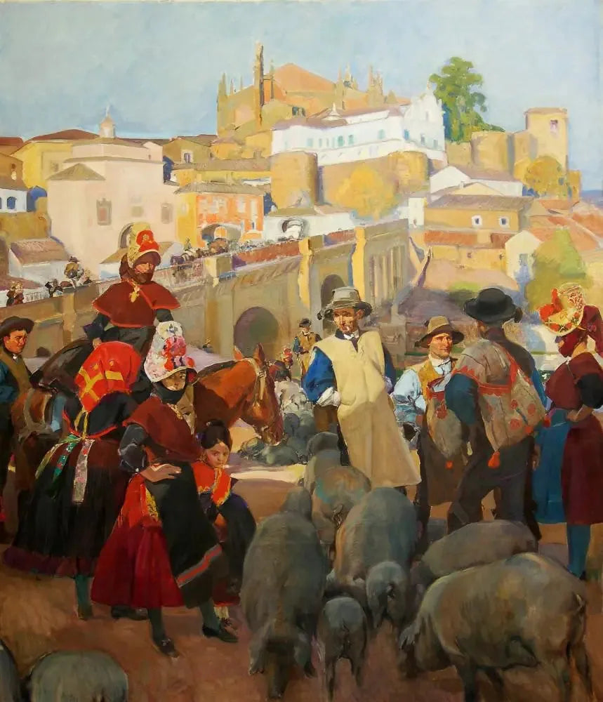 Estremadura, o Mercado - Joaquín Sorolla