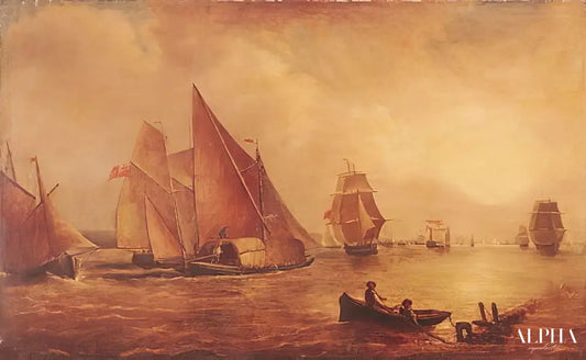 Estuaire de la Tamise et du fleuve Medway - William Turner - Reproductions de tableaux et peintures haut de gamme