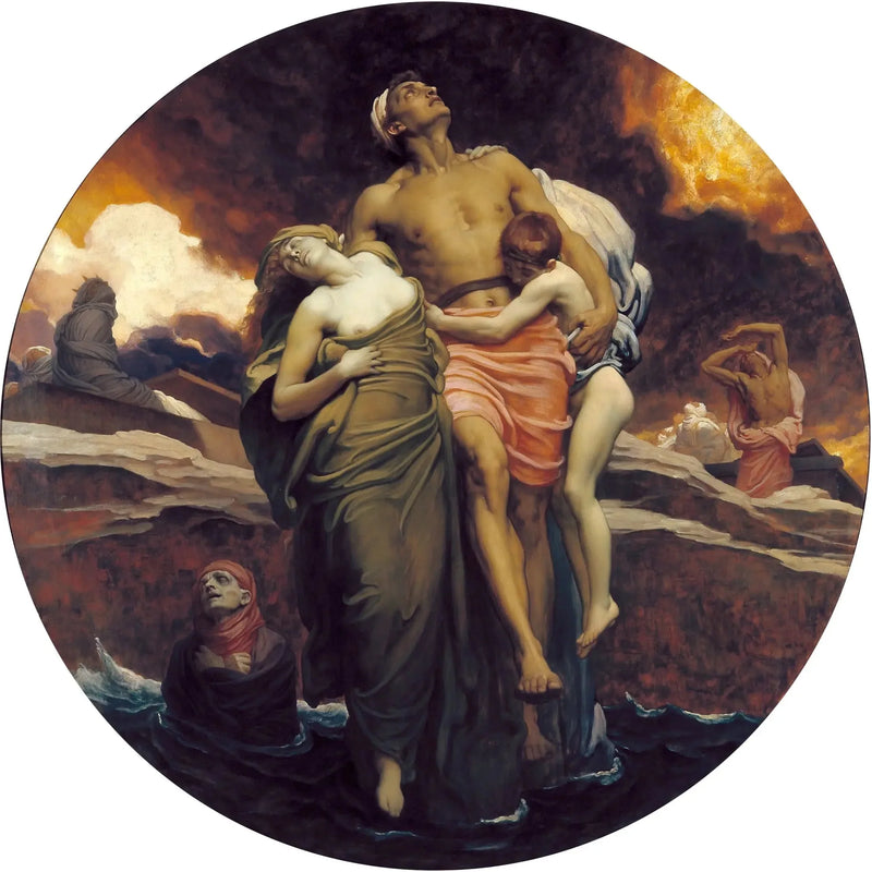 E o mar trouxe à tona os mortos que estavam nele - Frederic Leighton