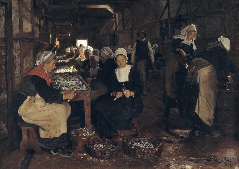 E os sardineiros em Concarneau - Peder Severin Krøyer