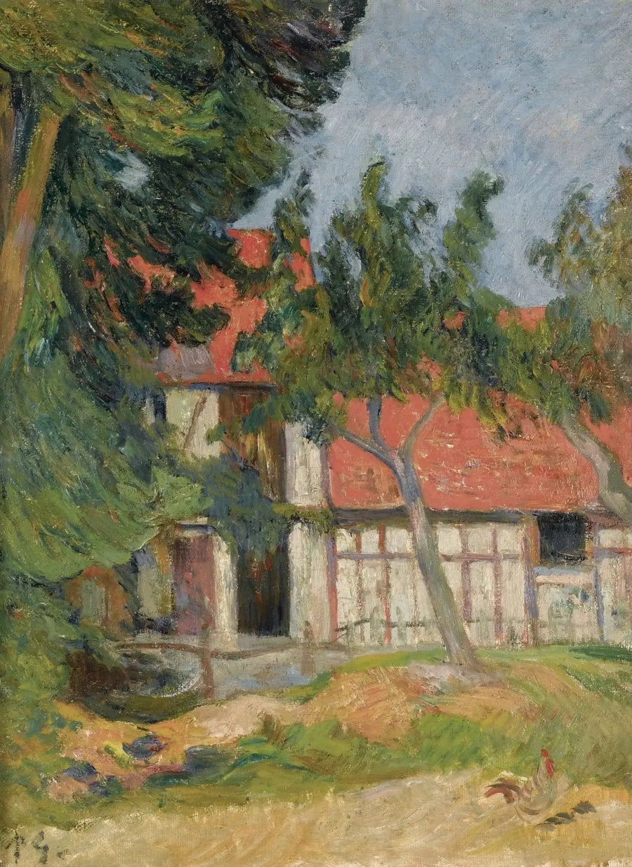 Estábulo perto de Dieppe I, ou Chalé na Normandia II - Paul Gauguin