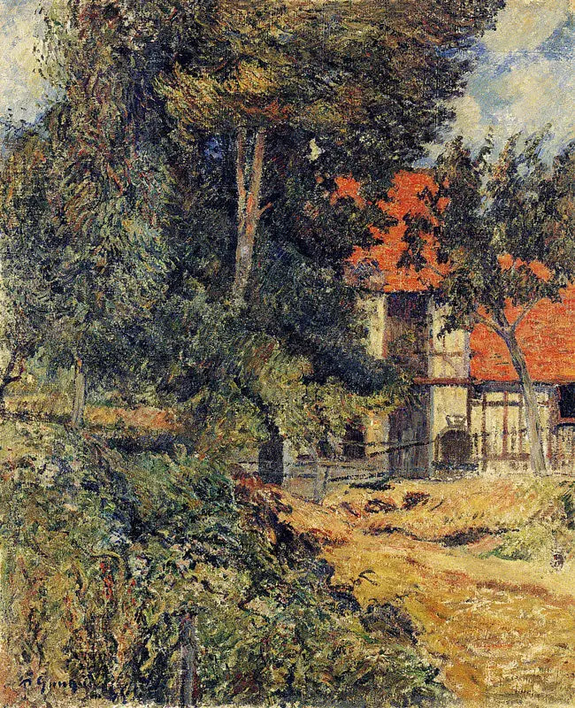 Estábulo perto de Dieppe II, ou Chalé na Normandia I - Paul Gauguin