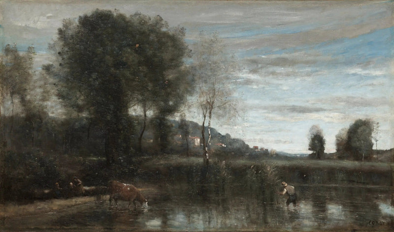 Estanque em Ville-d'Avray - Jean-Baptiste Camille Corot