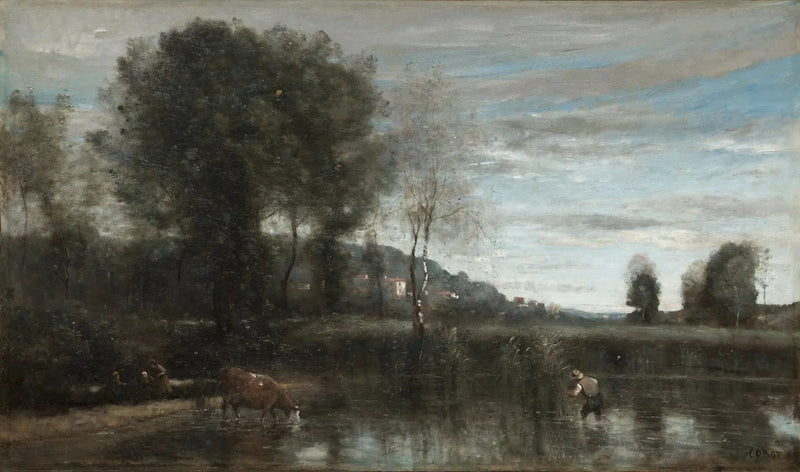 Estanque em Ville-d'Avray - Jean-Baptiste Camille Corot