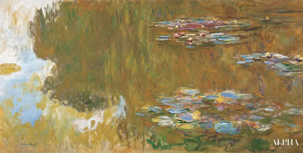 Étang de nénuphars, c. 1917-19 - Claude Monet - Reproductions de tableaux et peintures haut de gamme