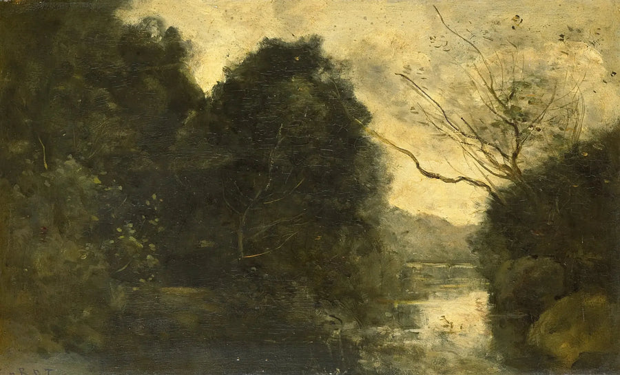 Estanque Florestal - Jean-Baptiste Camille Corot