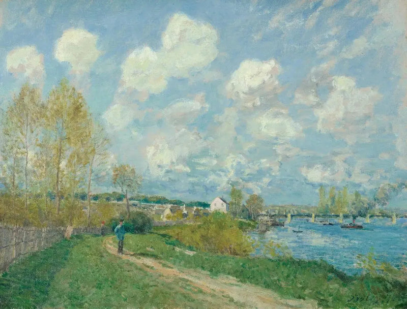 Verão em Bougival - Alfred Sisley