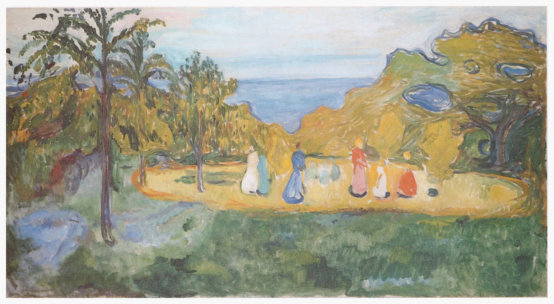 Verão no parque (Frise Linde) - Edvard Munch