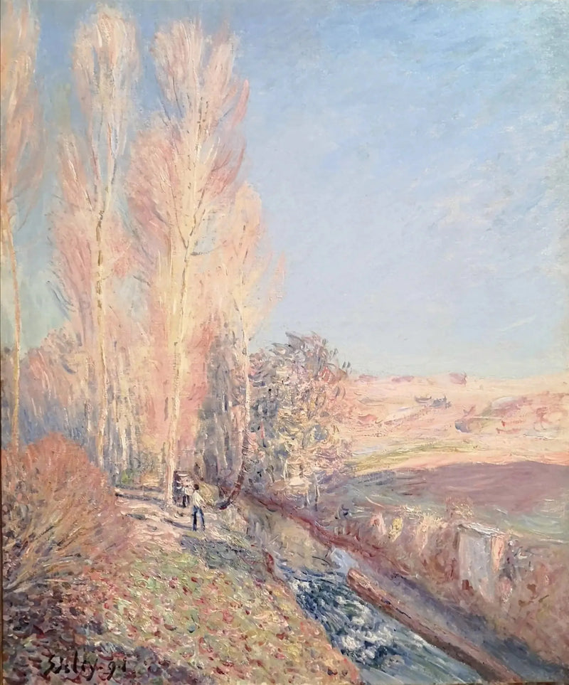 Verão de São Martinho, arredores de Moret-sur-Loing - Alfred Sisley
