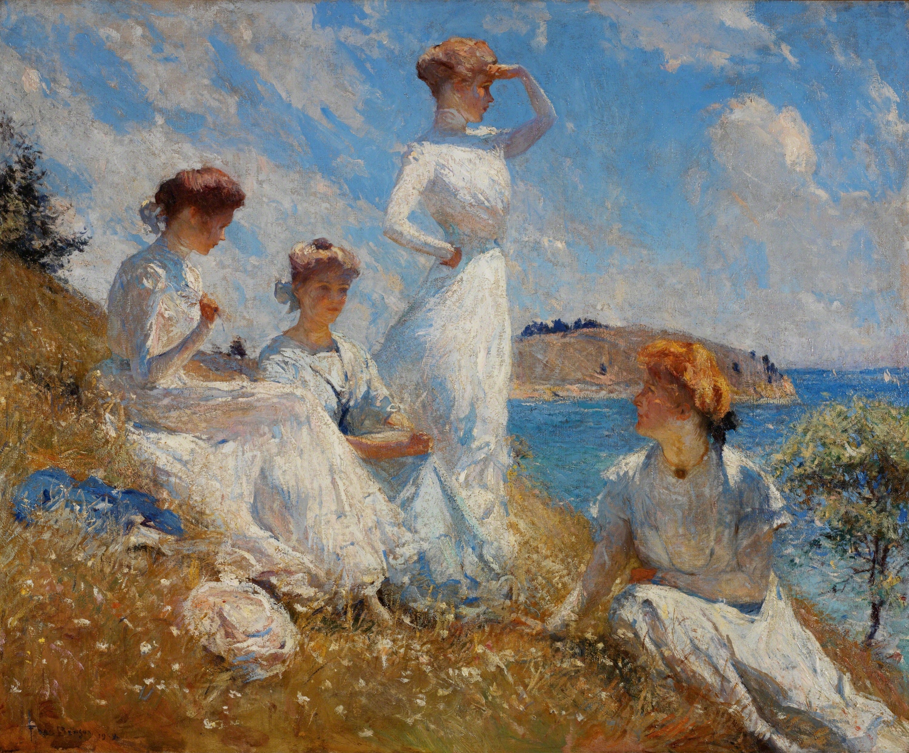 Été - Frank Weston Benson image 1 tableau peint à l’huile sur toile