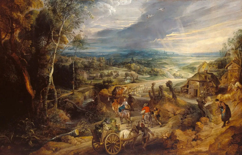 Verão: os camponeses vão ao mercado - Peter Paul Rubens
