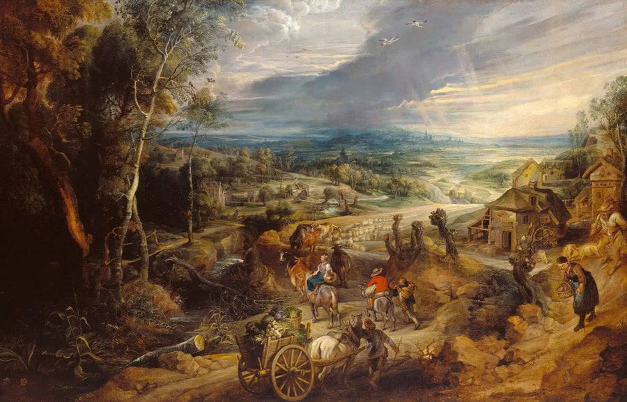 Verão: os camponeses vão ao mercado - Peter Paul Rubens