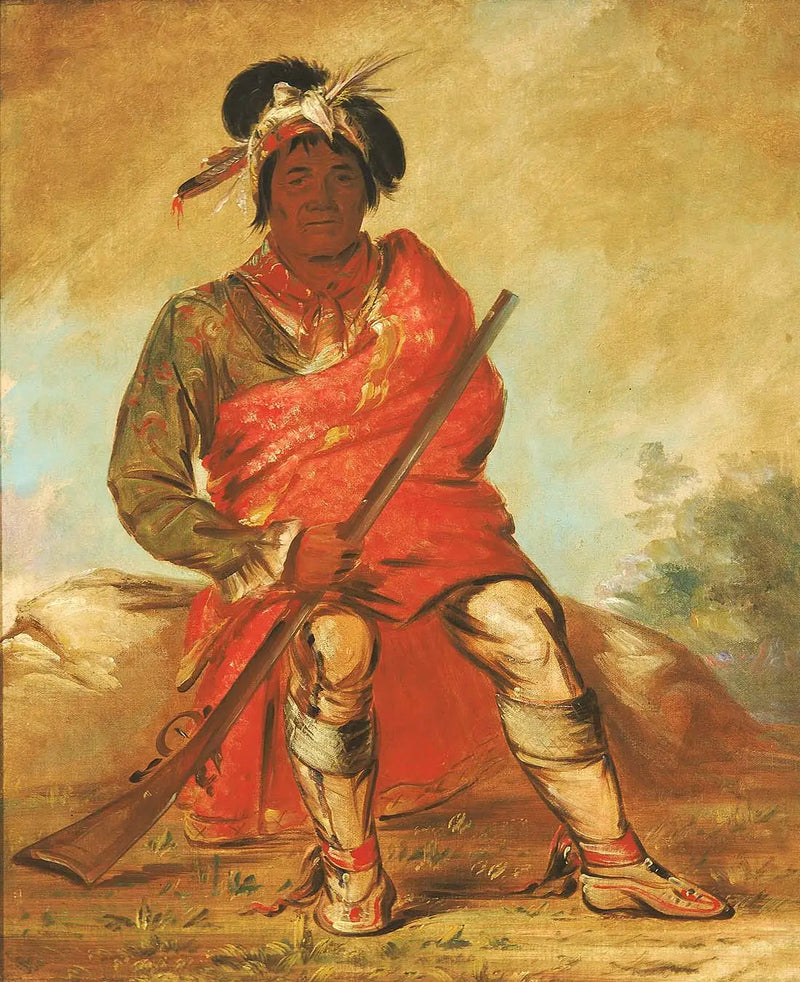 Eteh-ée-fix-e-co, Cervo sem coração, um chefe - George Catlin