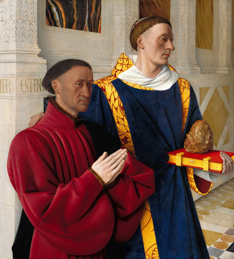 Étienne Chevalier apresentado por São Étienne - Jean Fouquet