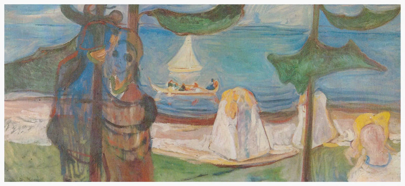 Abraço na Praia (Frise Linde) - Edvard Munch