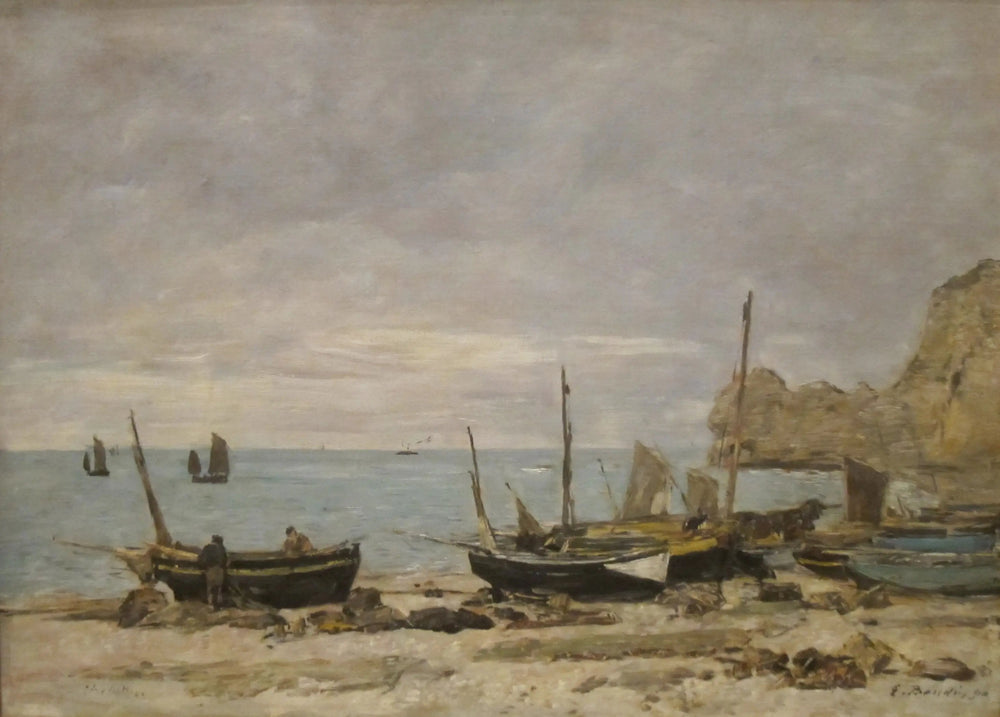 Étretat - Eugène Boudin image 1 tableau peint à l’huile sur toile