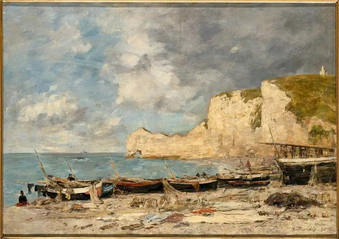 Étretat, a falésia d'Amont - Eugène Boudin