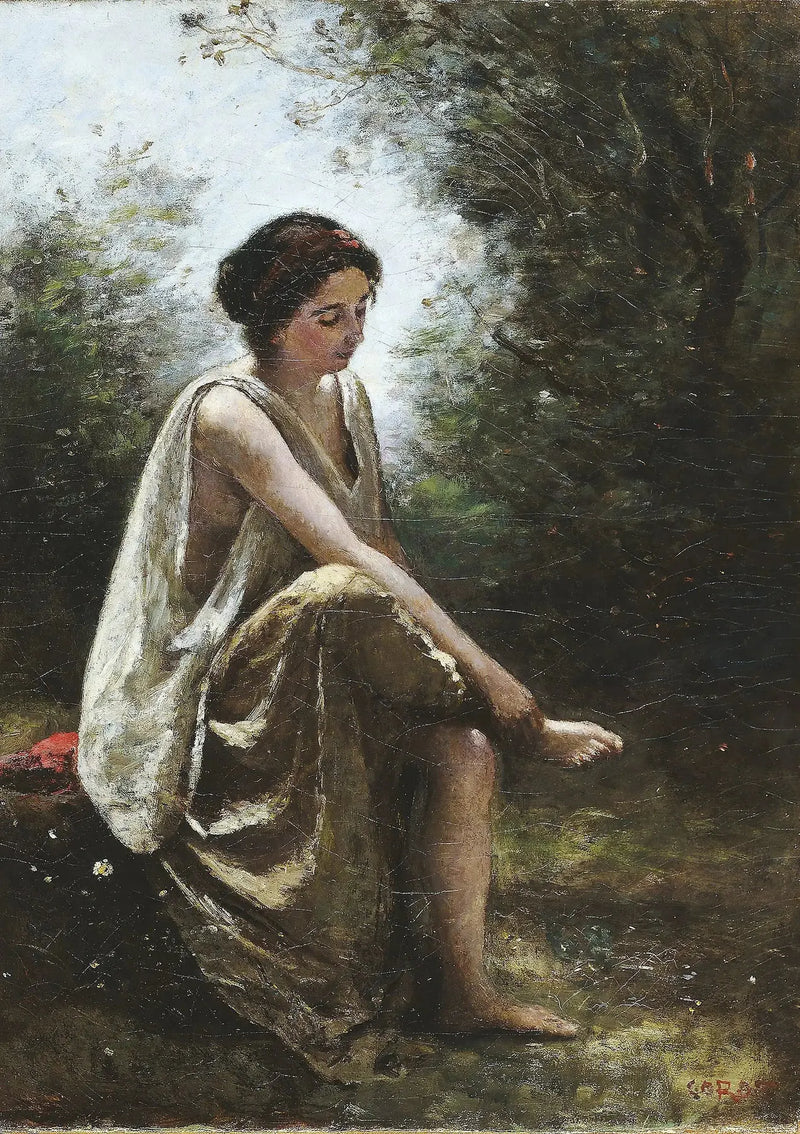 Eurídice ferida - Jean-Baptiste Camille Corot