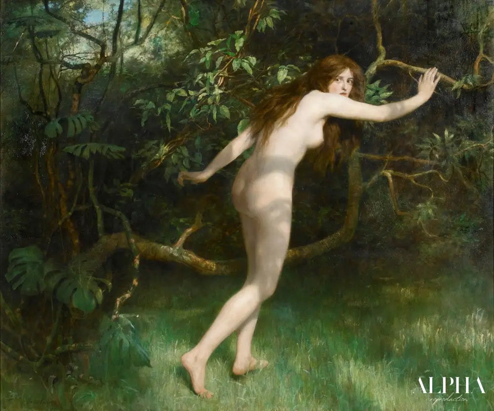 Ève de John Collier - Reproductions de tableaux et peintures haut de gamme