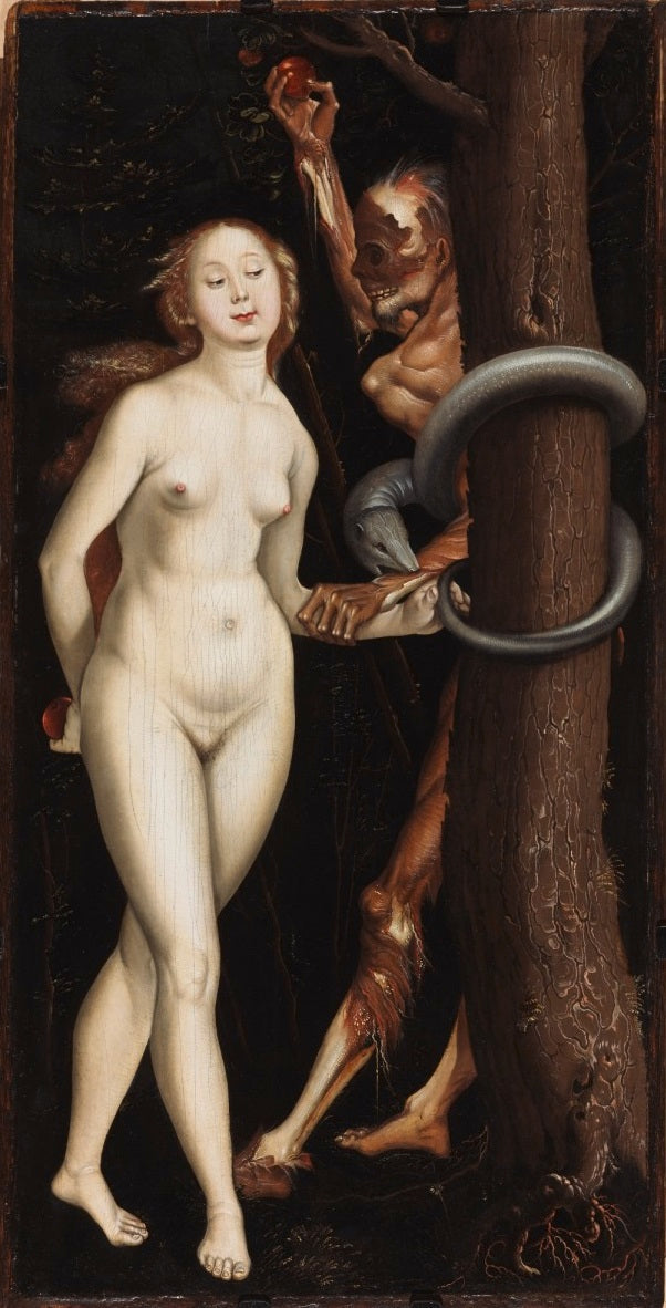 Eva, a serpente e a Morte - Hans Baldung Grien
