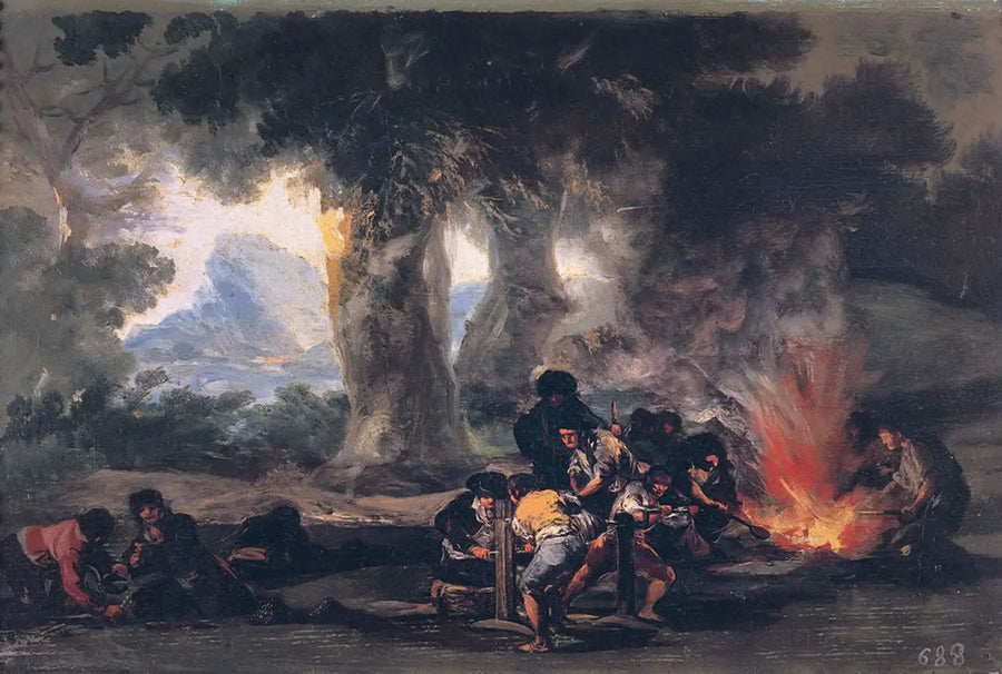 Fabricação de bolas na Sierra de Tardienta - Francisco de Goya