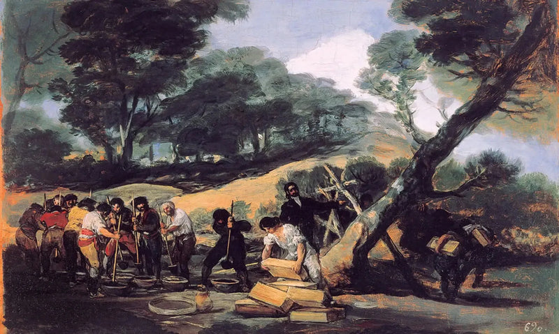 Fabricação do pó na Sierra de Tardienta - Francisco de Goya