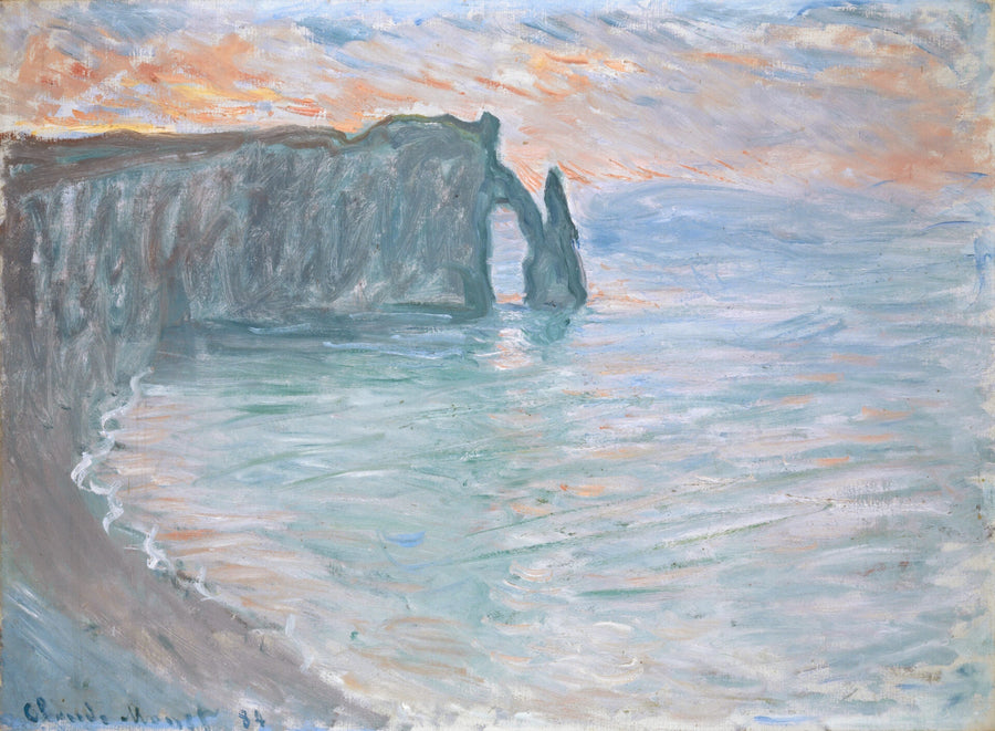 O penhasco a jusante com o portão e a agulha W908 - Monet