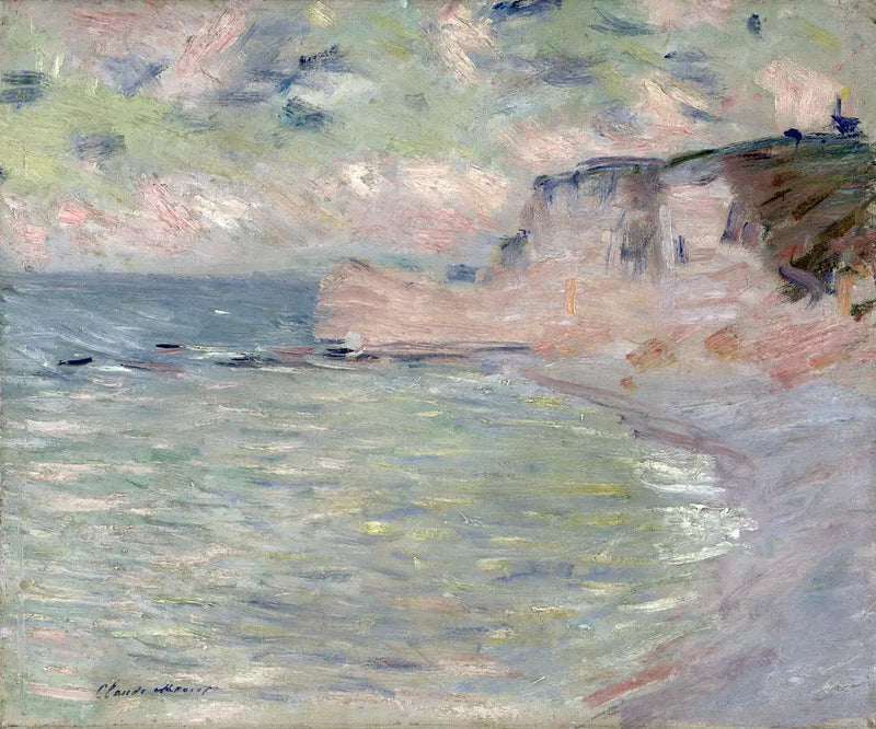 Falésia e Porta d'Amont, efeito da manhã - Claude Monet