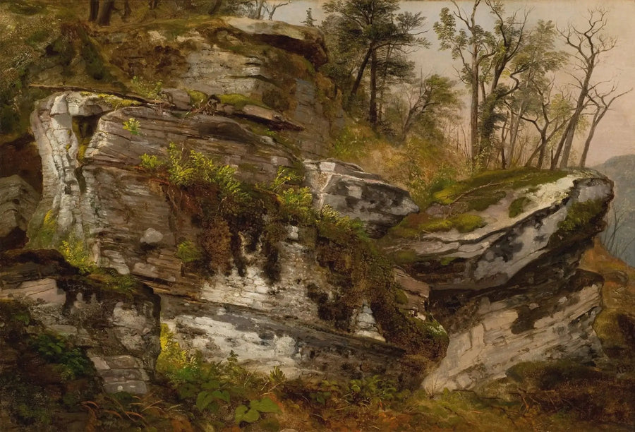 Falésia rochosa - Asher Brown Durand