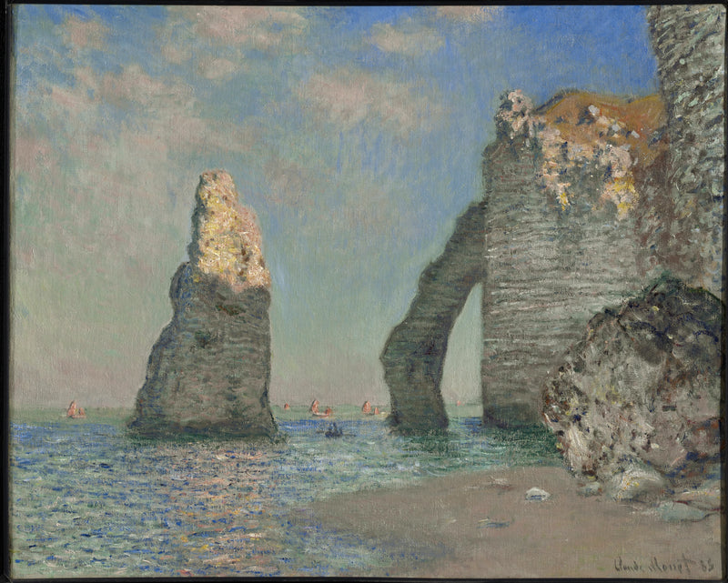 As Falésias em Étretat W1034 - Claude Monet