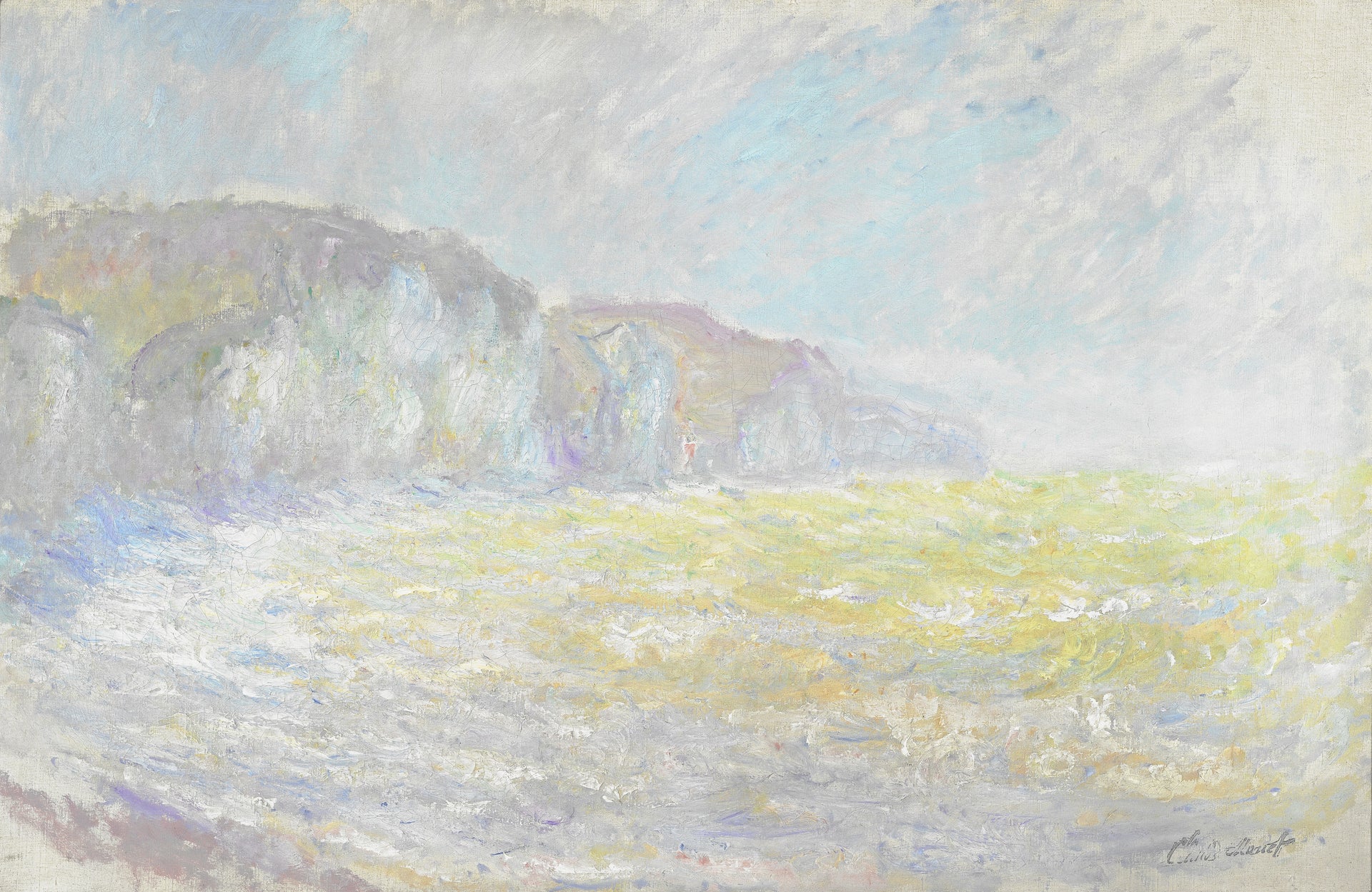 Falaises de Pourville, mer agitée de Claude Monet, 1897 – High Museum of Art 2019.153, Wildenstein 1443