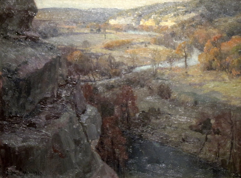Penhascos sobre o rio Guadalupe, a 27 quilômetros acima de Kerrville, Texas - Julian Onderdonk