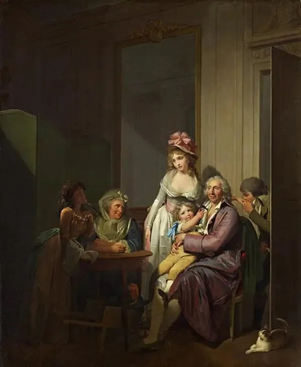 Família em um interior - Louis-Leópold Boilly