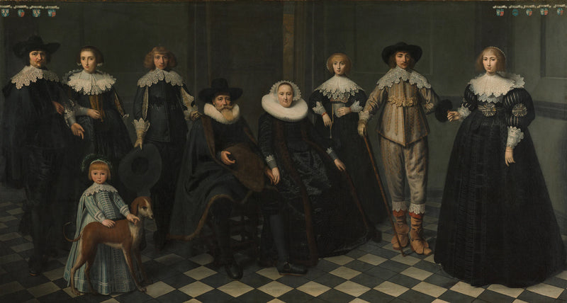 La famille de Dirck Bas Jacobsz, maire d'Amsterdam - Dirck van Santvoort