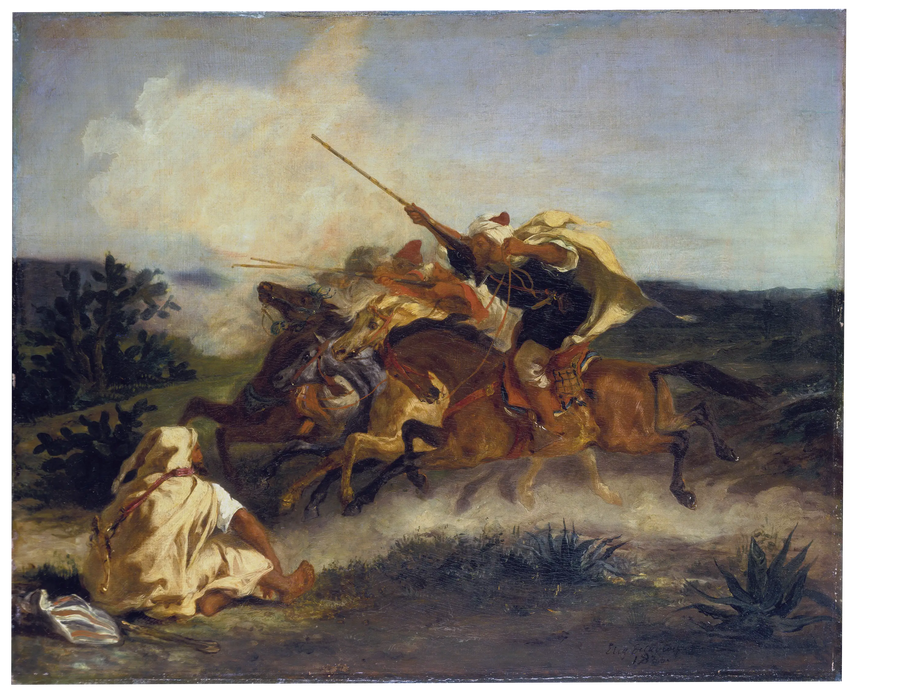 Fantasia Árabe - Eugène Delacroix