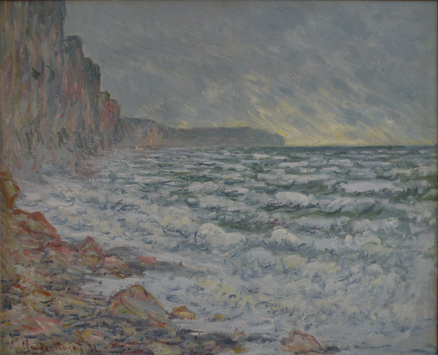 Fécamp, beira-mar W652 - Claude Monet