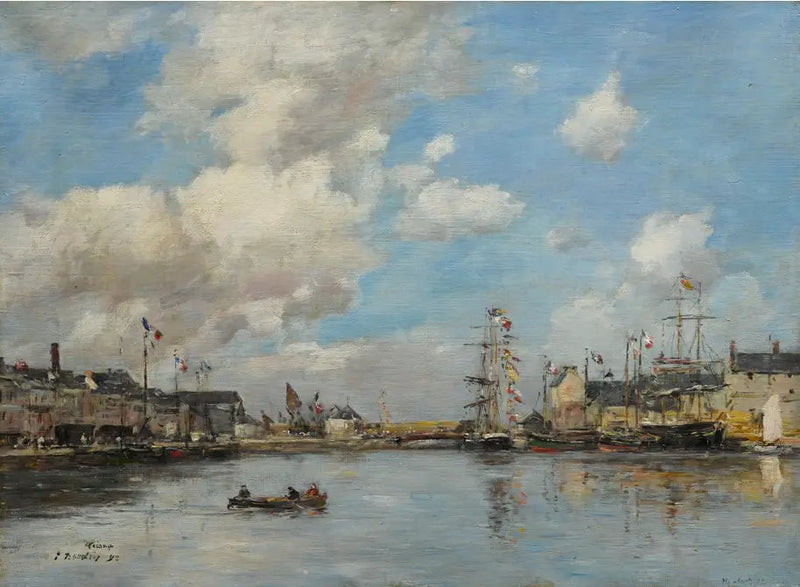 Fécamp, o porto - Eugène Boudin
