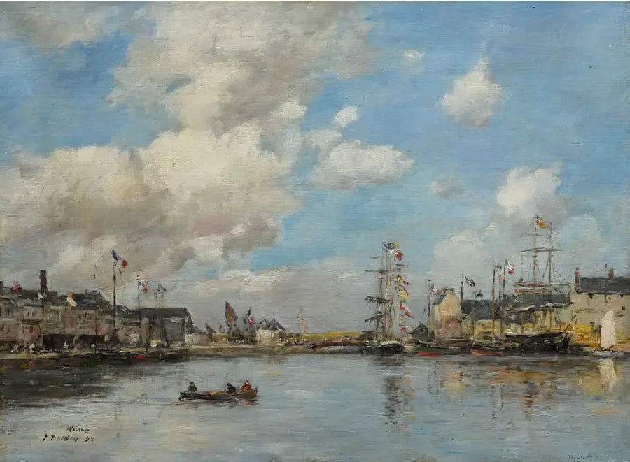 Fécamp, o porto - Eugène Boudin