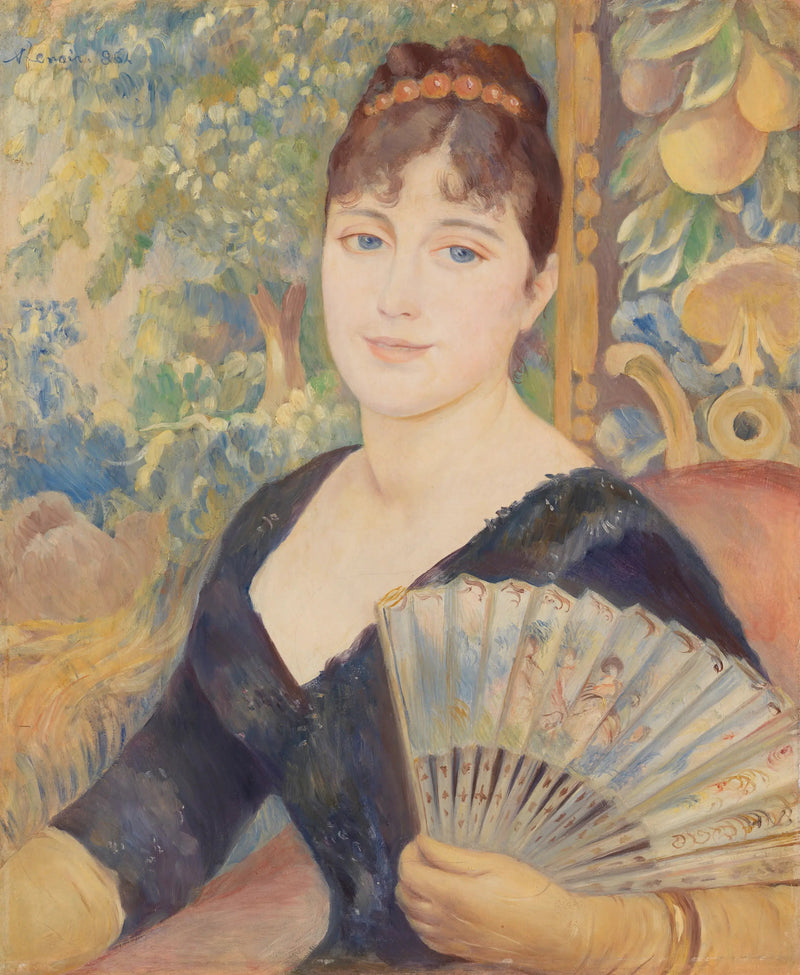 Mulher com leque - Pierre-Auguste Renoir