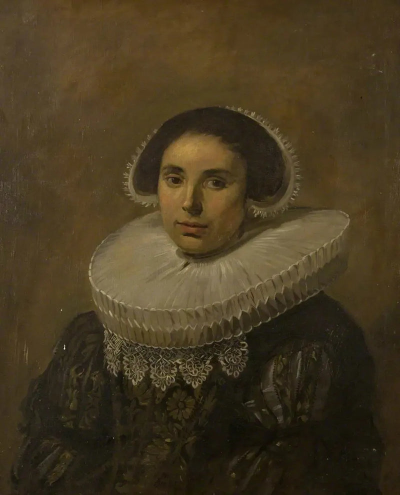 Mulher com colarinho (possivelmente Sara Wolphaerts van Diemen) - Frans Hals