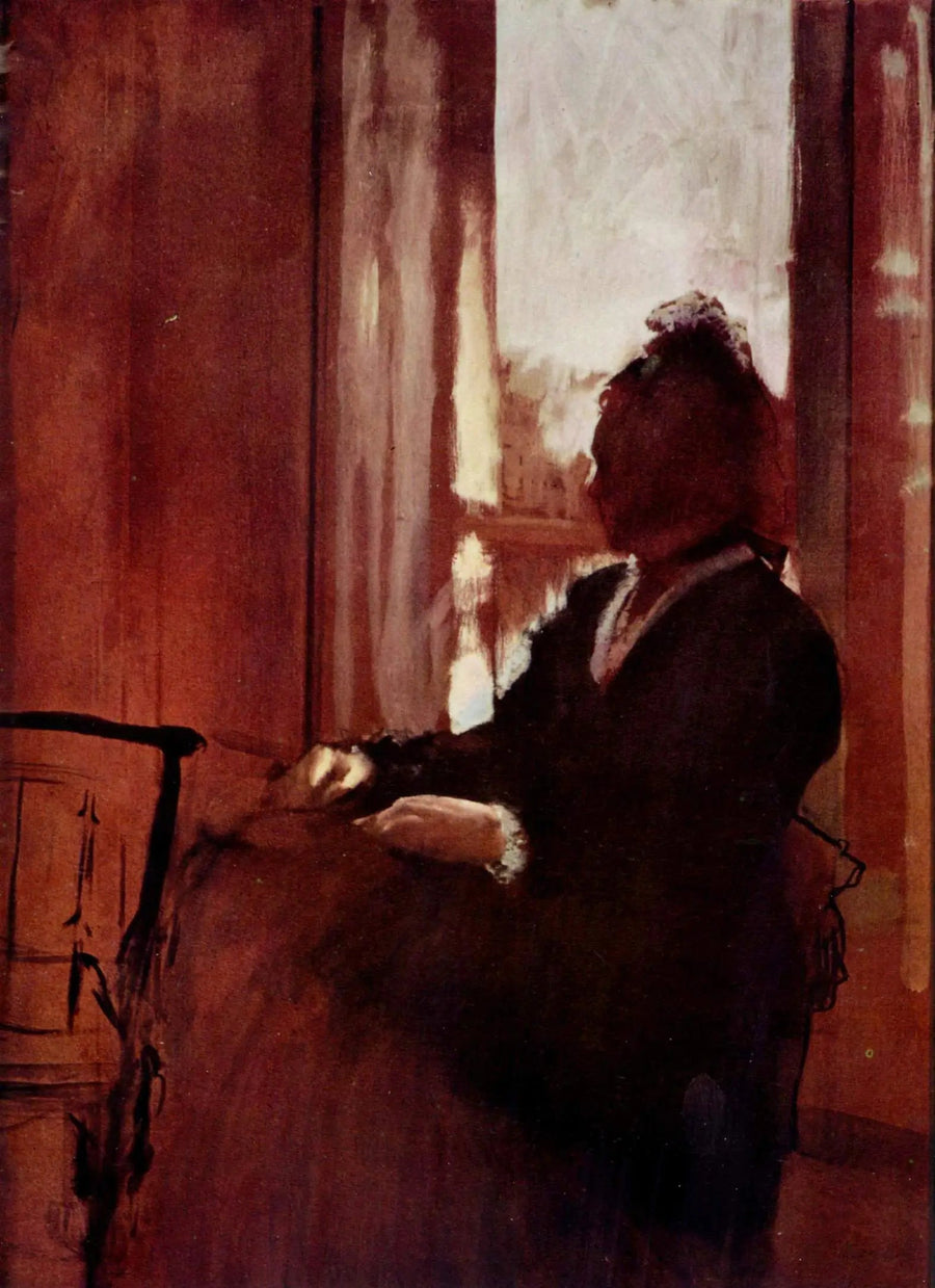 Mulher na janela - Edgar Degas