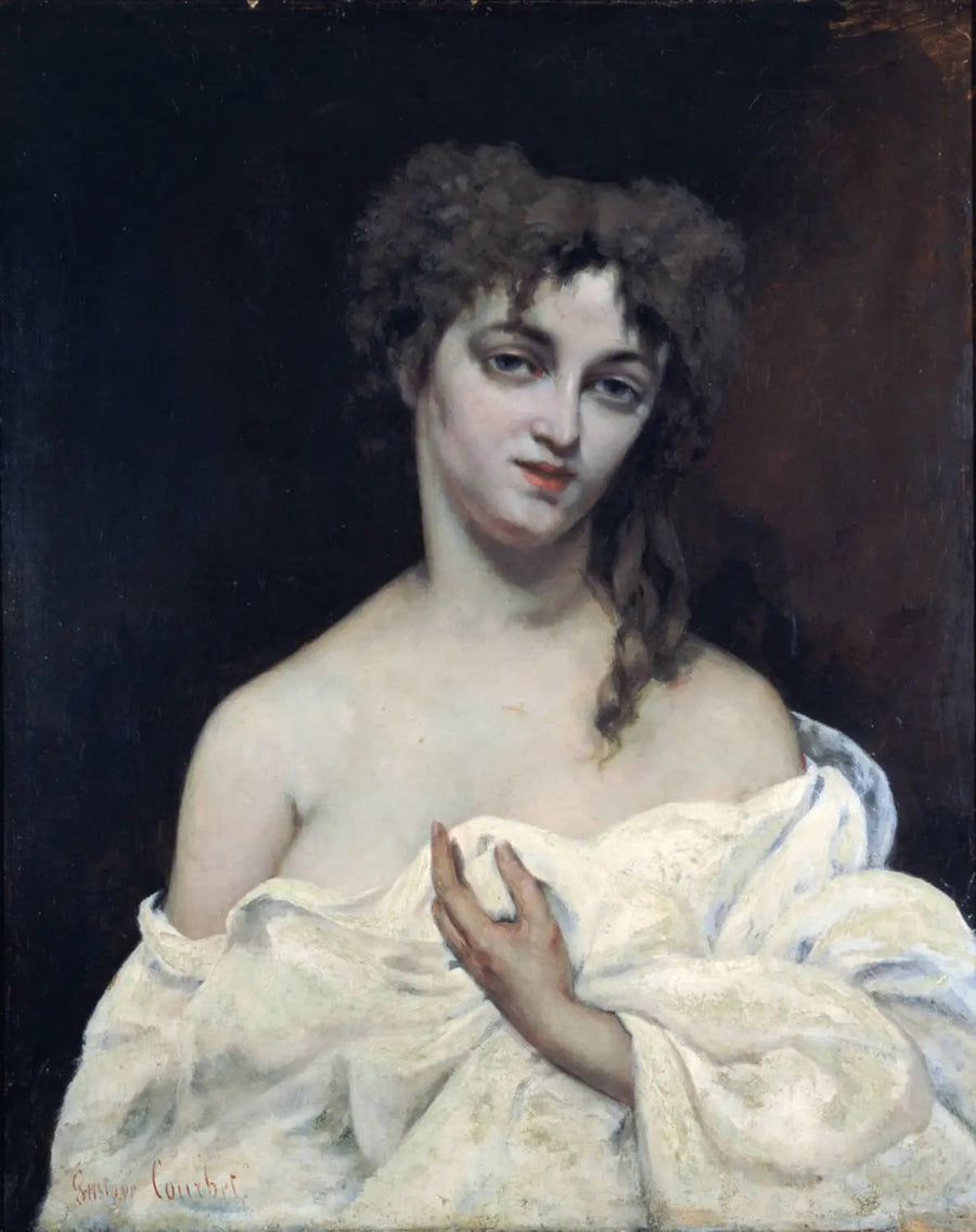 Mulher com o peito nu - Gustave Courbet